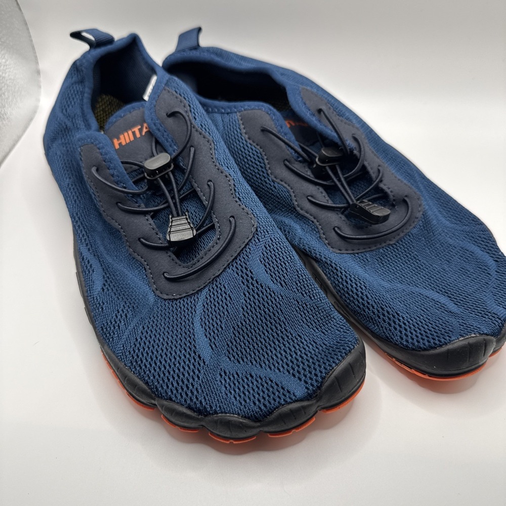 Hiitave Men 5 Wide Toes Barefoot Water Creek Shoes Navy Size 8 #823